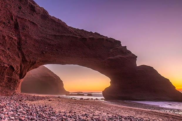 La playa de Legzira, Sidi Ifni.