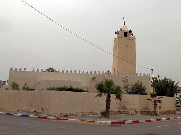 La mezquita de Cabo Juby-Tarfaya en la actualidad, desde el este (autores). 